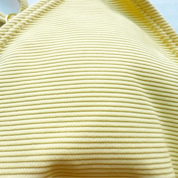 Wilo New Beaded 2 Piece Triangular Bikini in Butter Yellow NWT - Picture 4 of 16